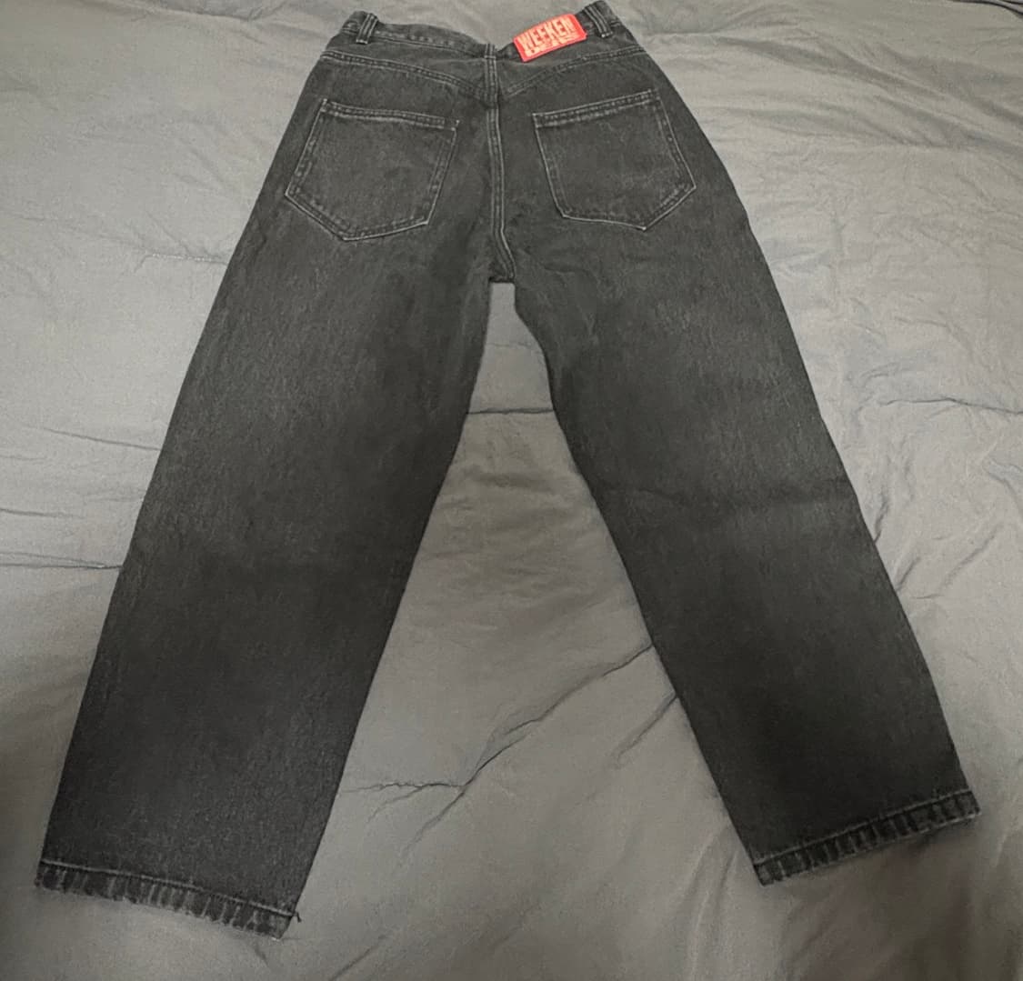 위캔더스 APPLE DENIM PANTS (BLACK) 상품이미지5