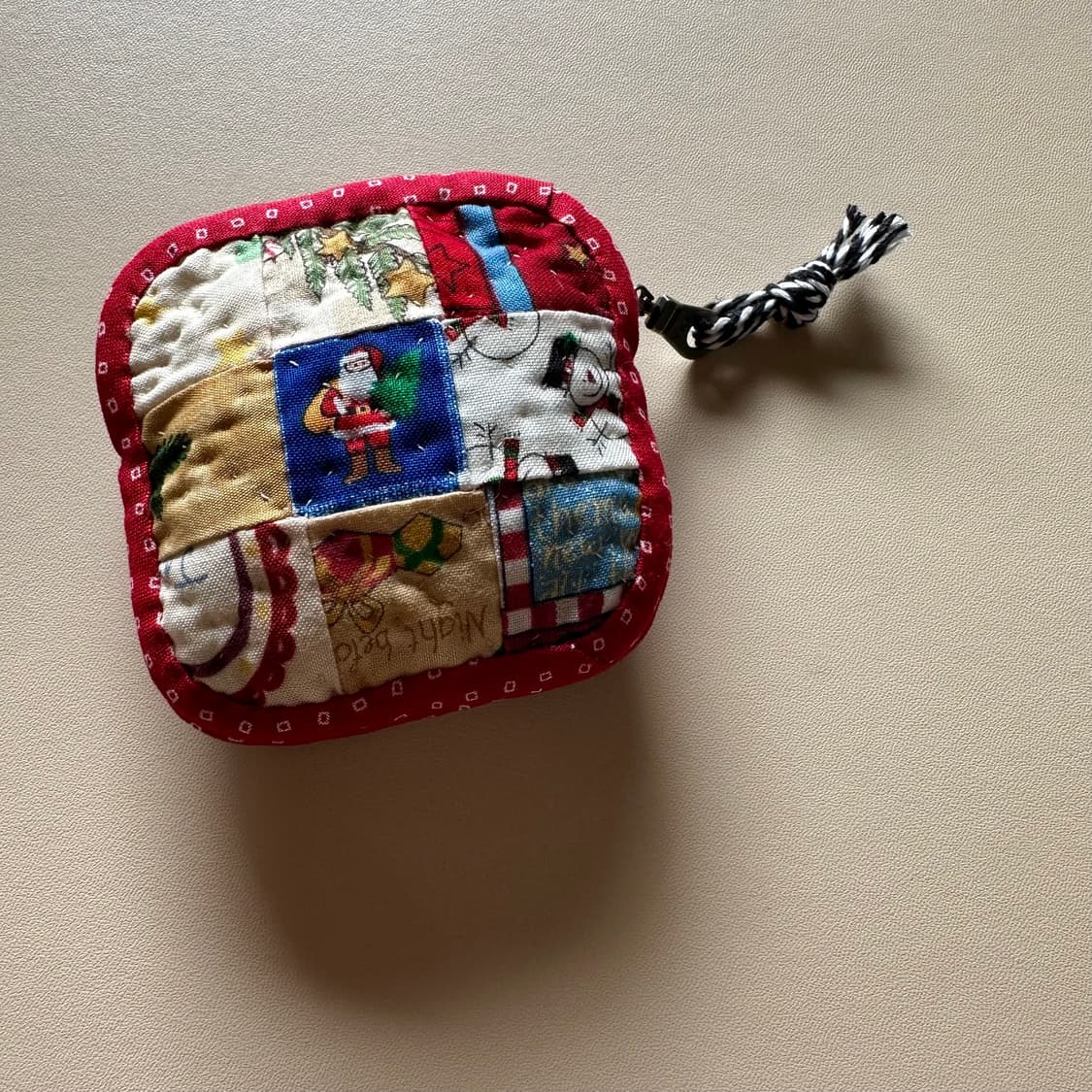 크리스마스 작은 퀼트 파우치 / 에어팟 파우치 / 동전지갑 상품이미지1