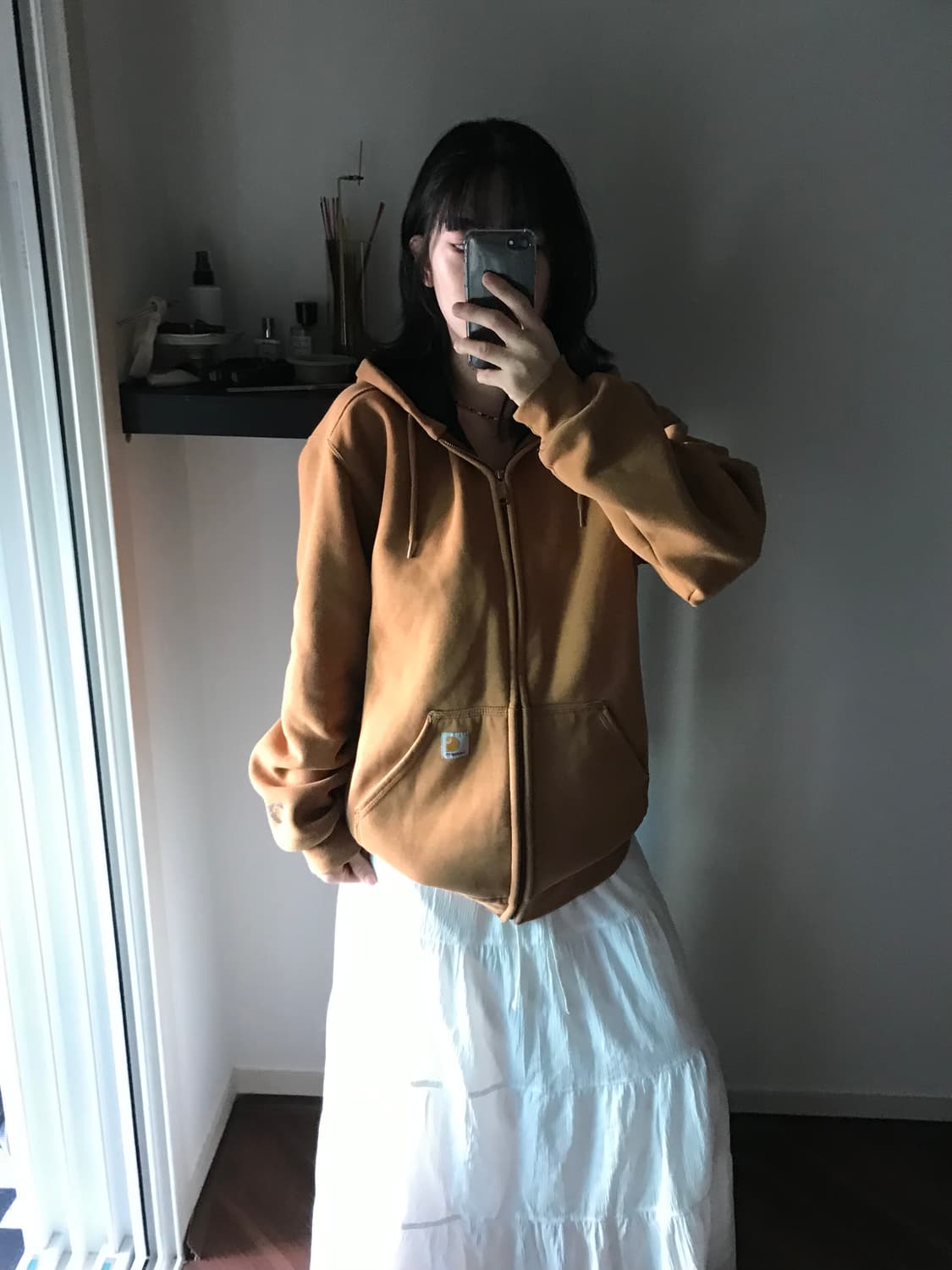 칼하트 써멀 헤비 레인디펜더 된장 후드집업 상품이미지2