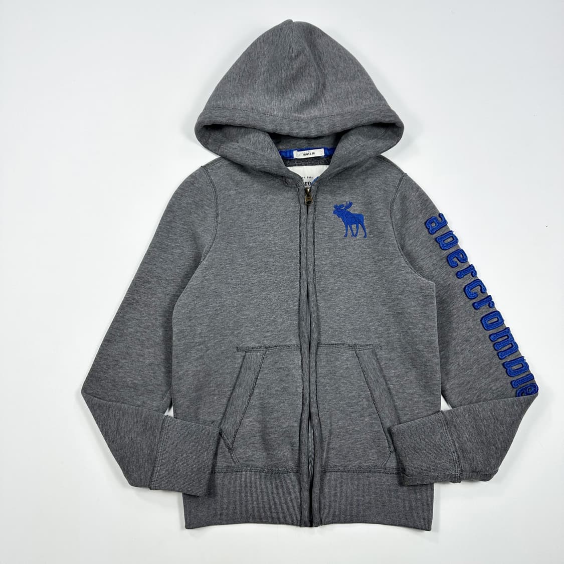 아베크롬비 걸즈 y2k 후드집업 그레이 실측 여성XS 상품이미지1