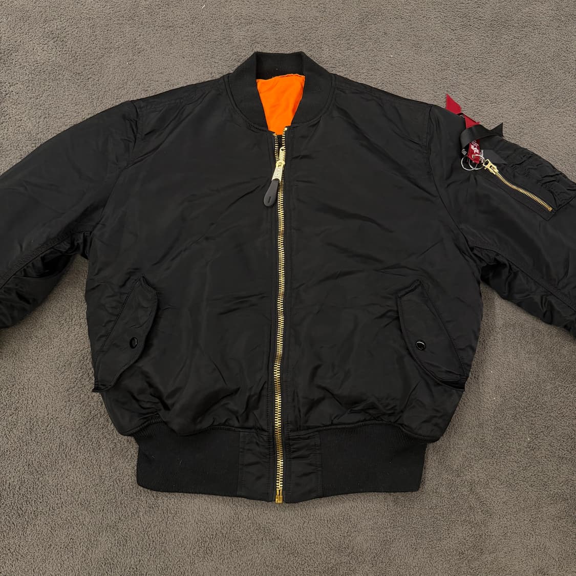 [ 정품/L ] 알파인더스트리 플라이트 ma-1 리버시블 항공점퍼 상품이미지2