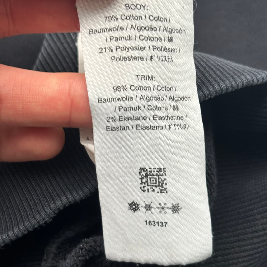 프레드 페리 자수 로고 블랙 스웻셔츠 L 상품이미지10