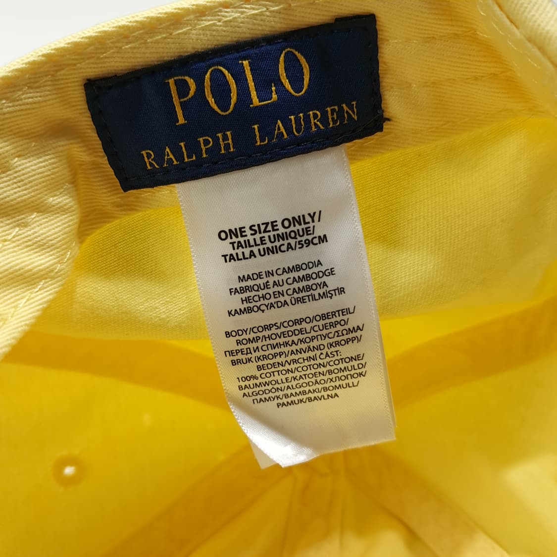 CL246 폴로 코튼 포니자수 옐로우 볼캡 모자 상품이미지8