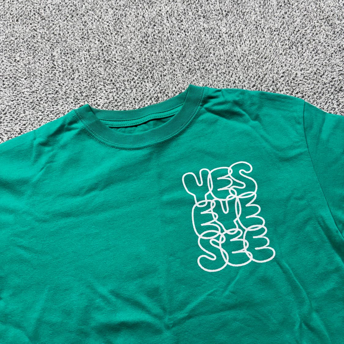 예스아이씨 빅로고 민트 티셔츠 상품이미지3