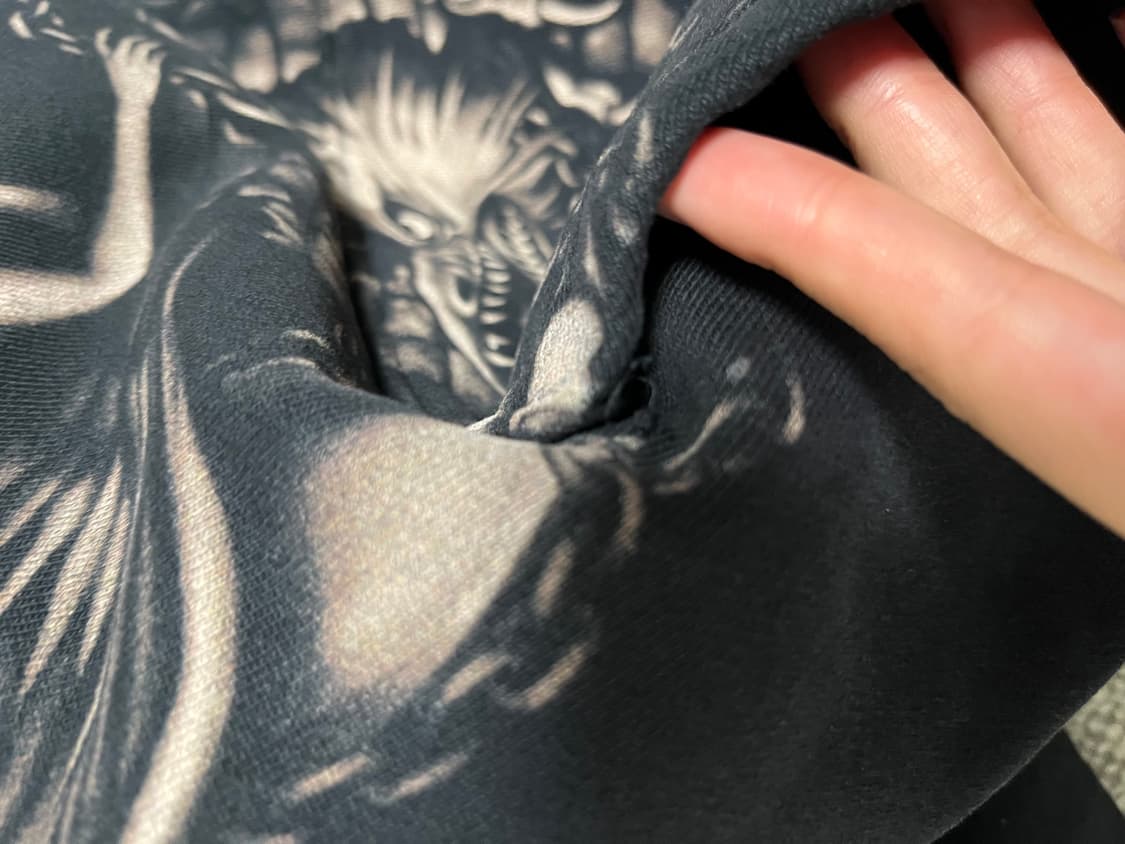 트래비스 스캇 머천 블랙 후드 S 상품이미지3