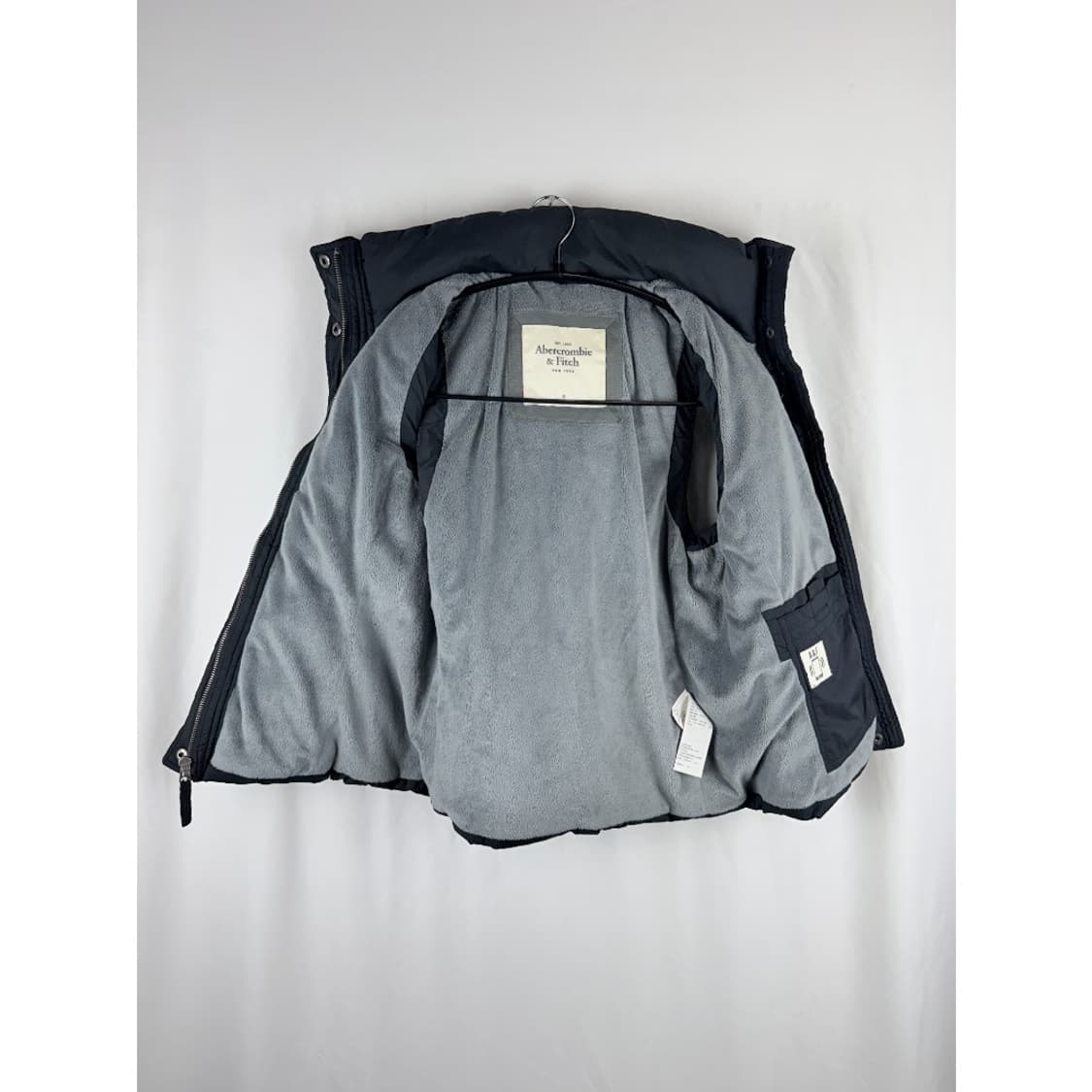 (M) 아베크롬비 후드 패딩 조끼 블랙 상품이미지6