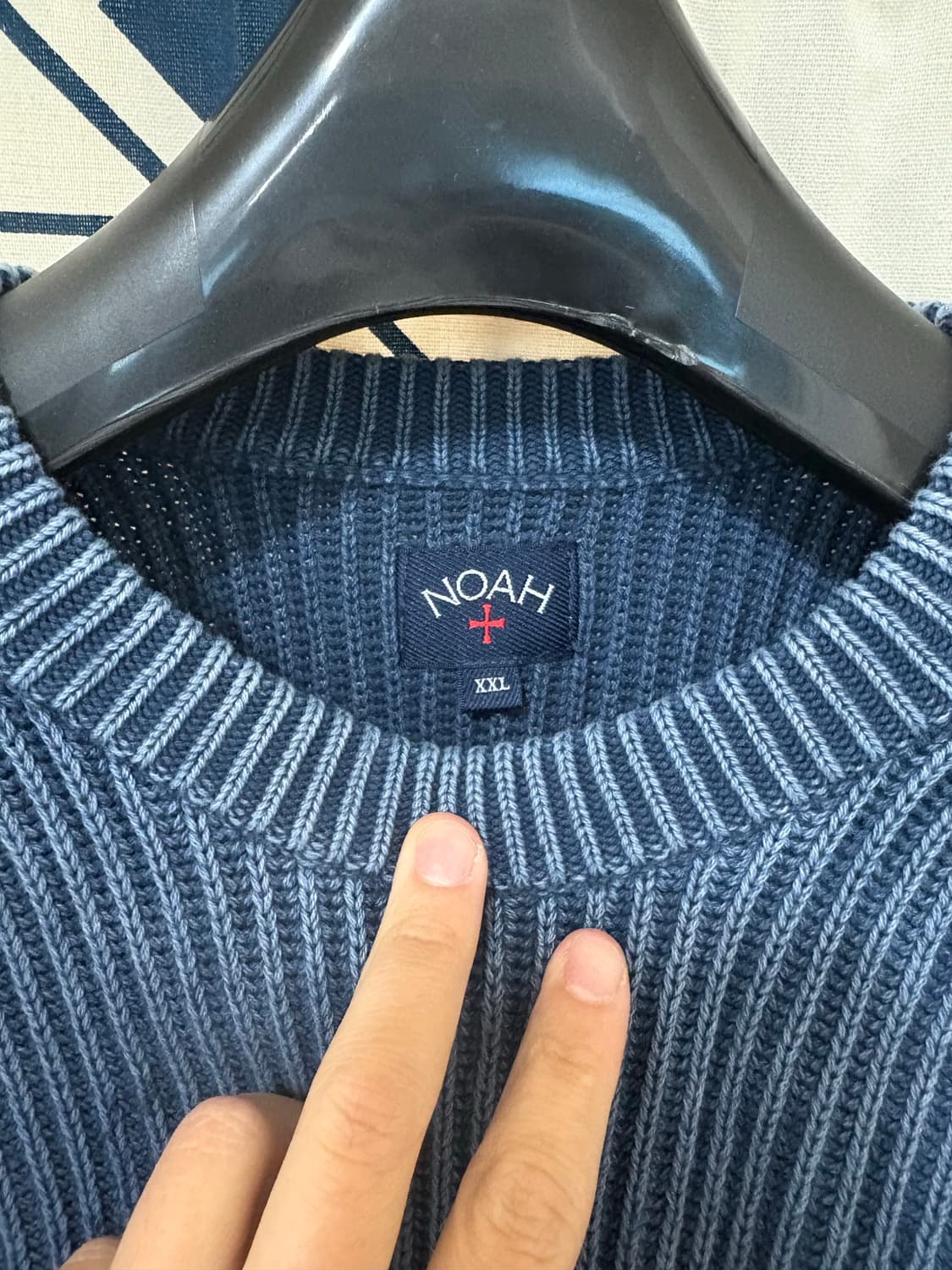노아 / 서머 셰이커 스웨터 네이비  상품이미지5