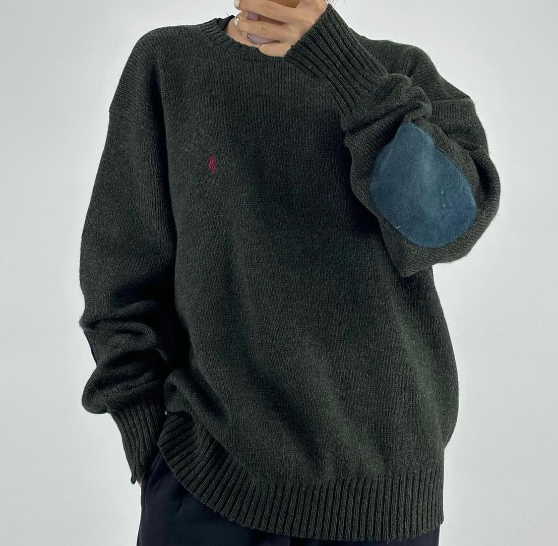 폴로 랄프로렌 90s 셰틀랜드 엘보우 패치 니트 상품이미지1