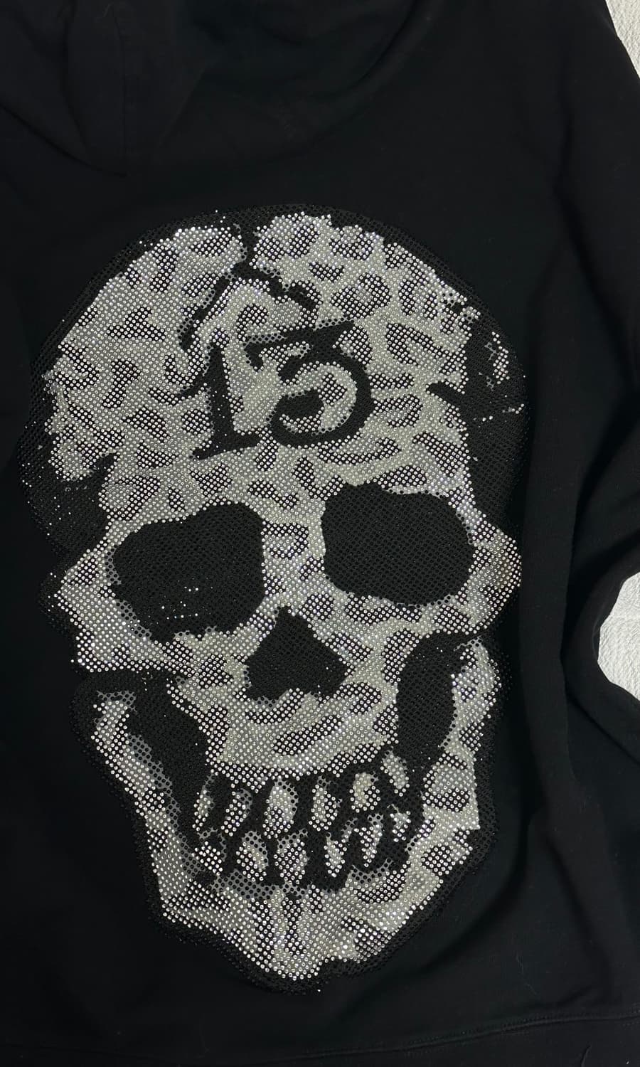 Ed Hardy 해골 큐빅 후드 상품이미지1