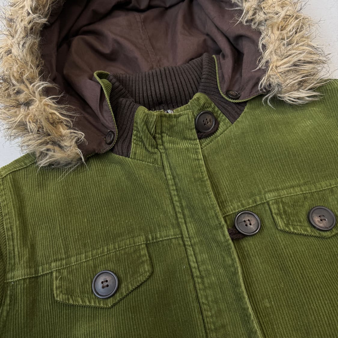 JPN 제팬 코듀로이 퍼 후드 자켓 상품이미지3