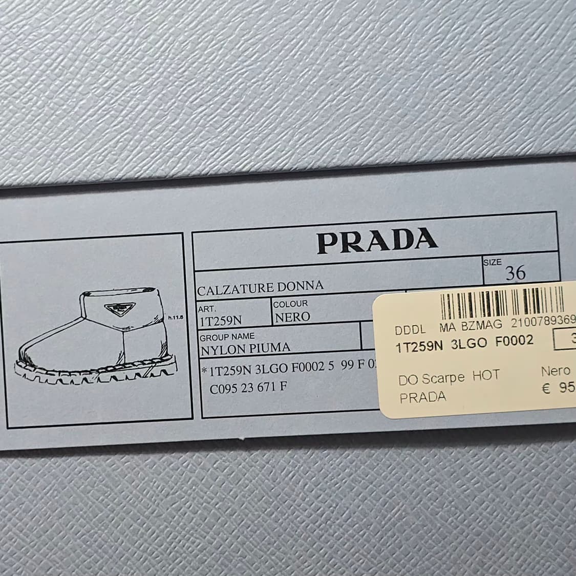 프라다 삼각로고 나일론 부티 부츠  ( 230 ) 상품이미지10