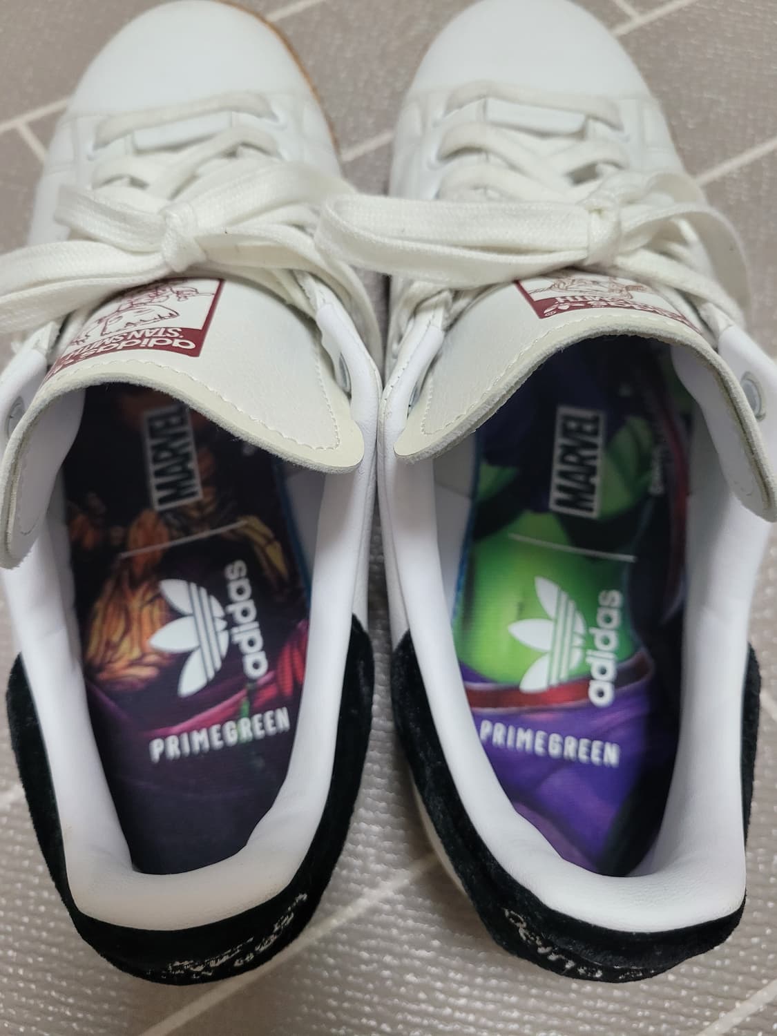 아디다스 스탠스미스 그루트&가모라 마블 콜라보 265 상품이미지5