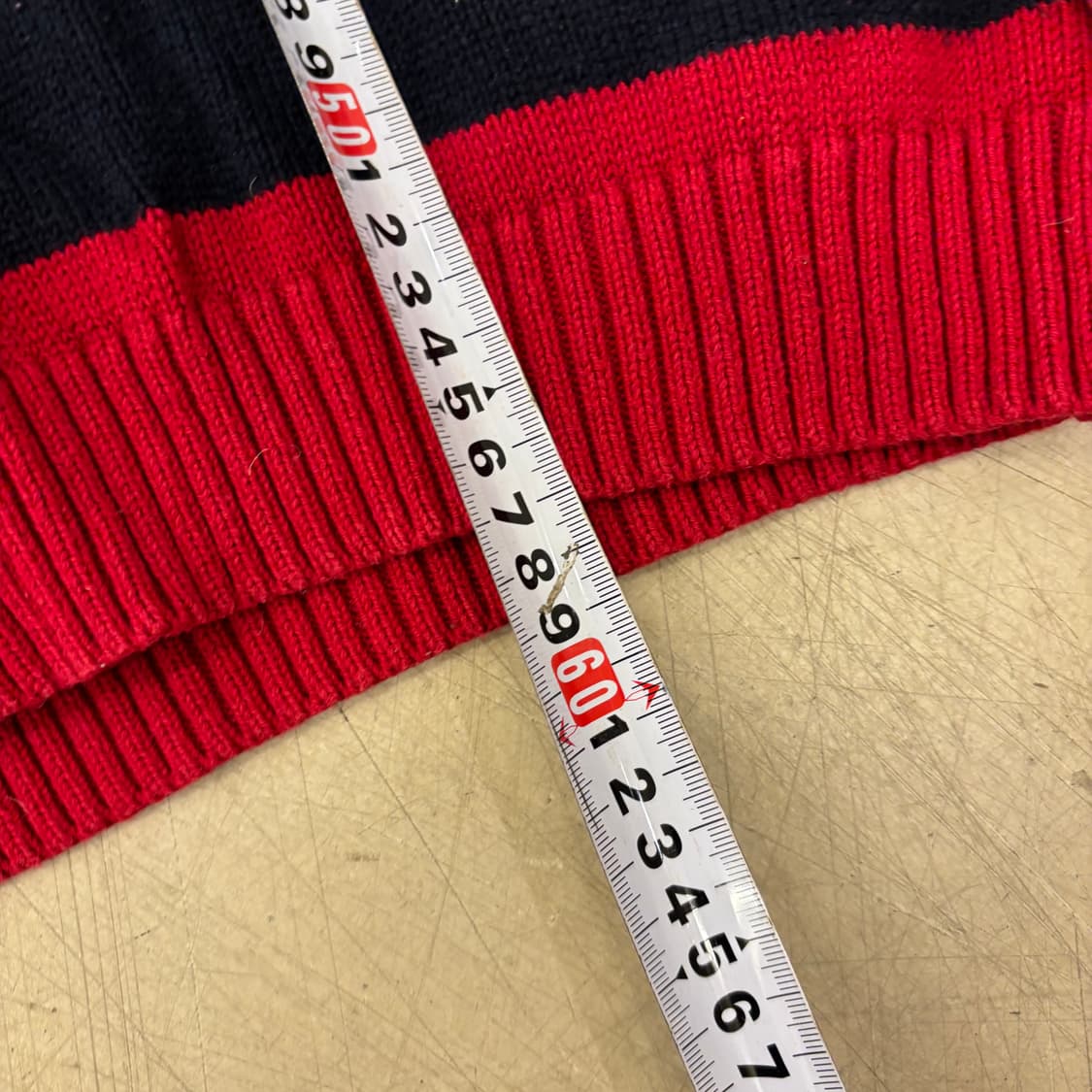 타미 힐피거 스트라이프 쿼터 집업 니트 상품이미지4