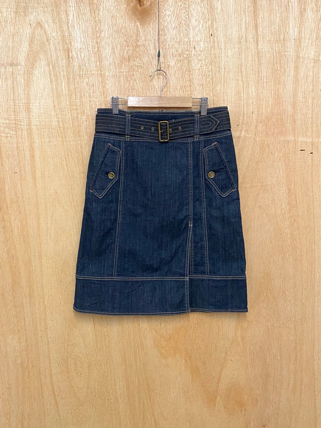 BURBERRY belted denim skirt 상품이미지1