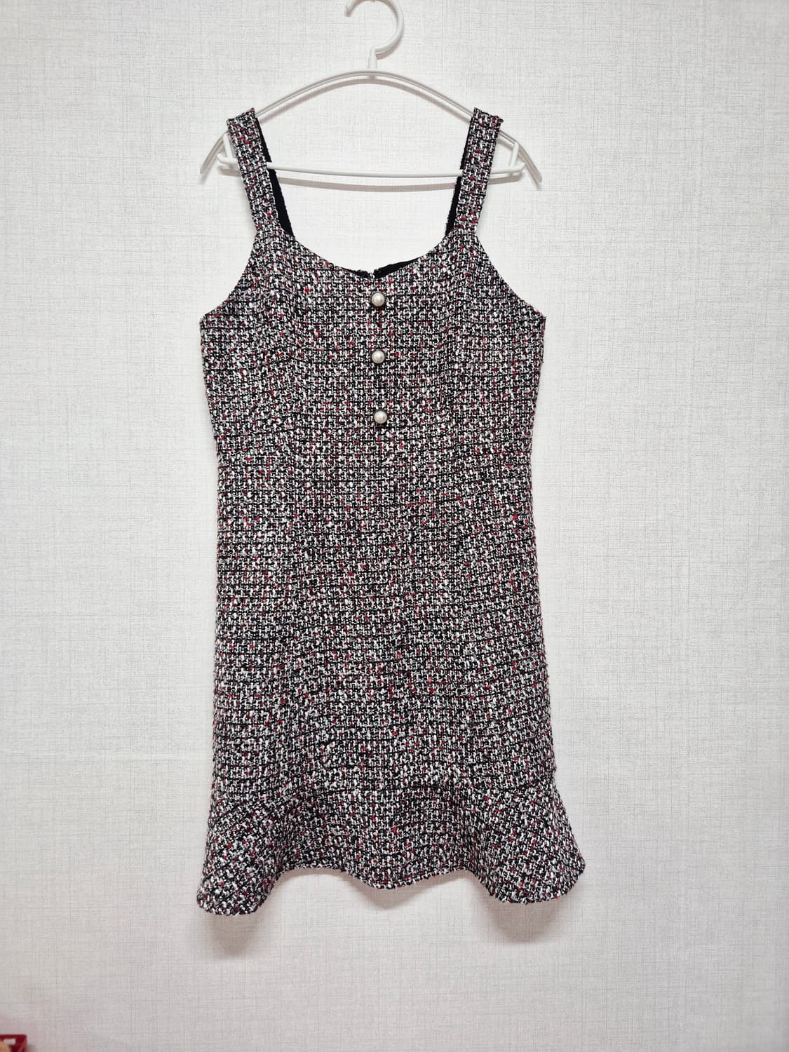 트위드 플레어 미니 원피스 상품이미지1