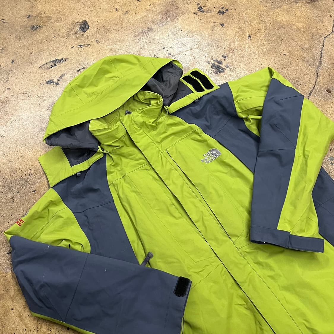 [정품/100] 노스페이스 바람막이 그린 네이비 자켓 b15 상품이미지1