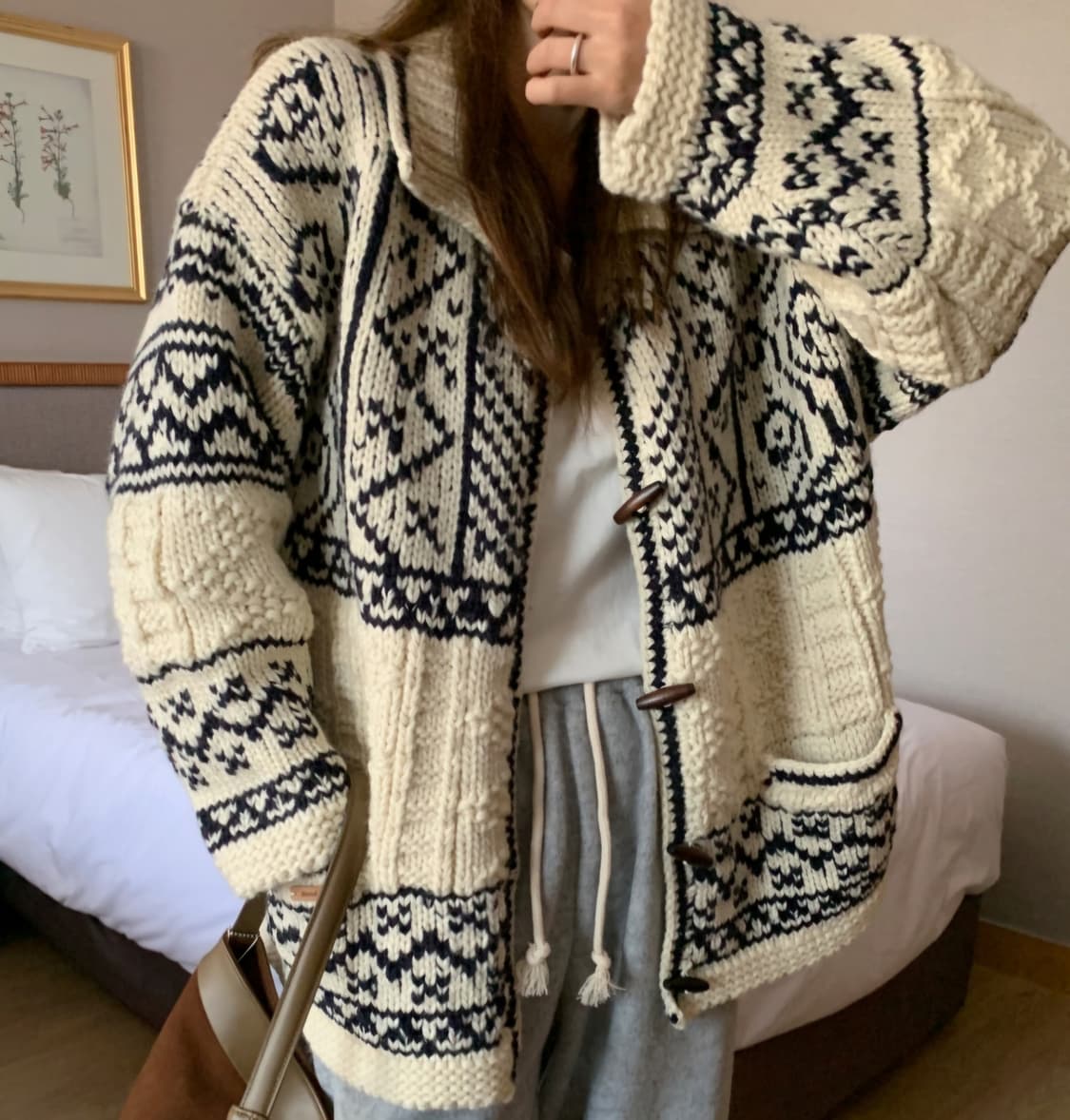 멜라운지 도매택 코위찬 니트 가디건 / 여성 가디건/ 여자 가디건  상품이미지2