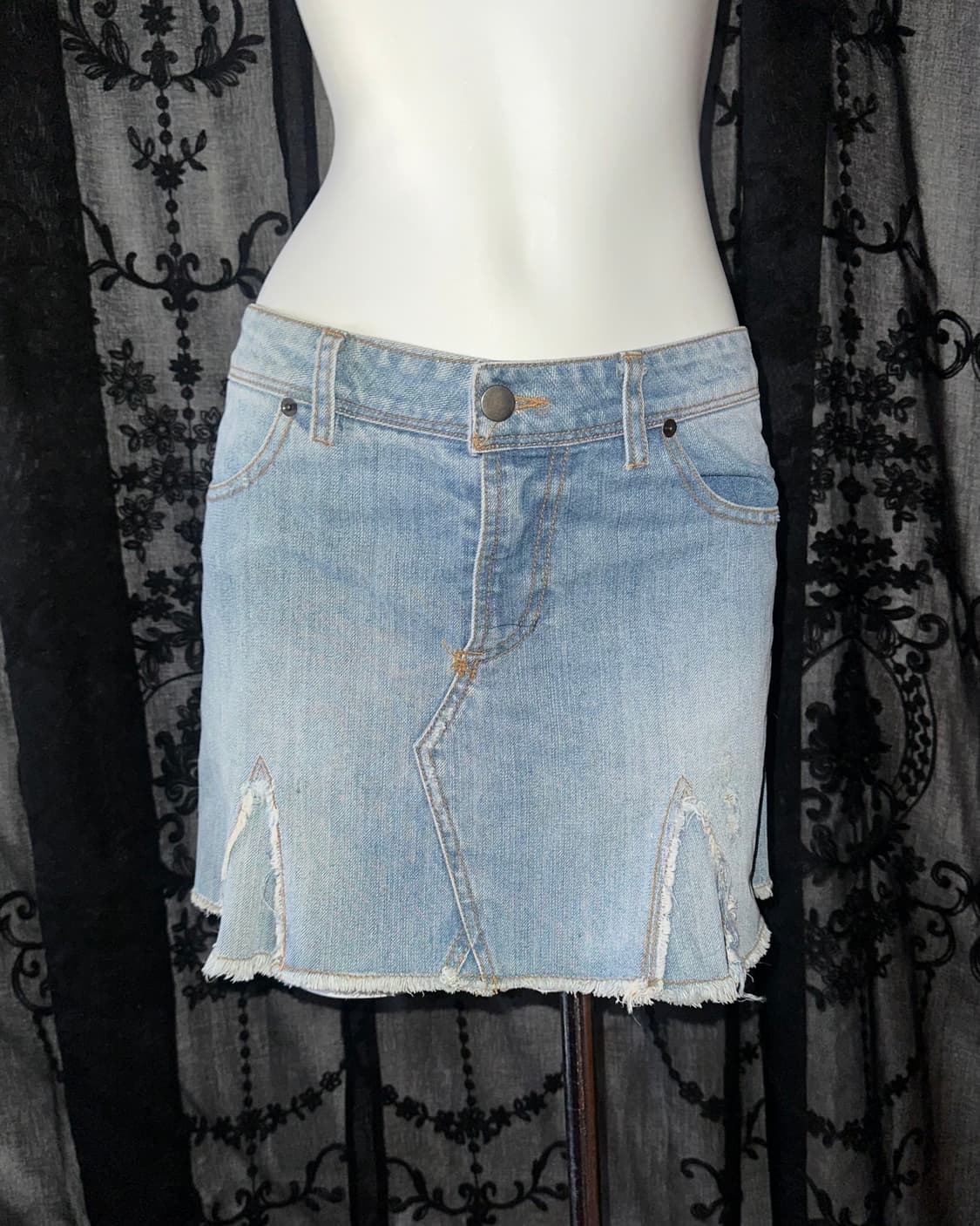 light blue denim skirt 상품이미지2