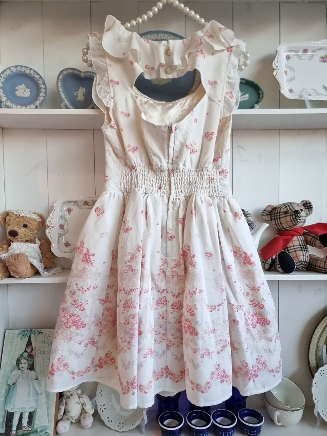 Liz Lisa(리즈리사) 프릴 카라 코르셋 플라워 원피스 상품이미지5