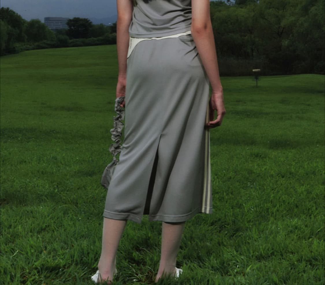 Kijun 롱 스커트 S 라이트그레이 상품이미지1