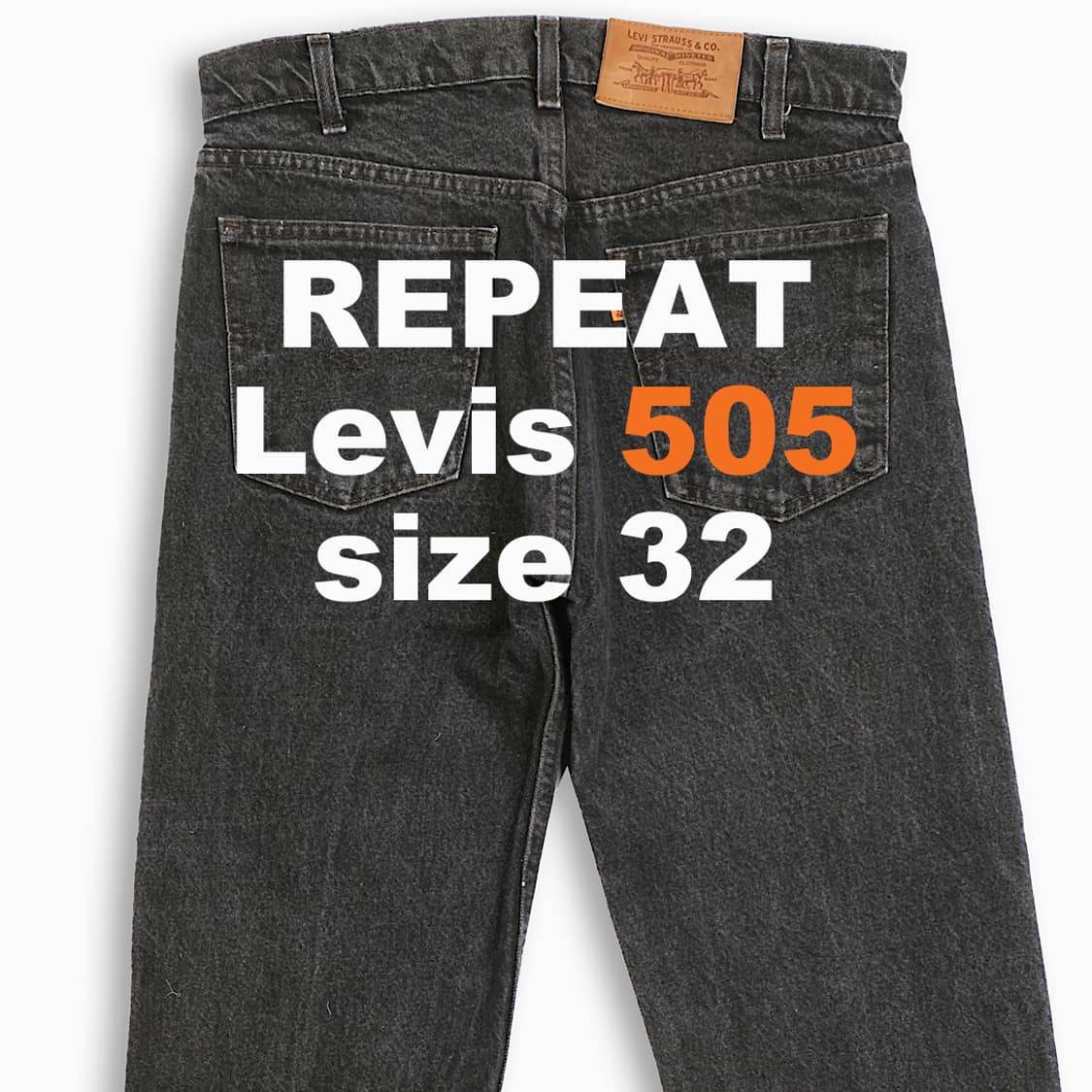 리바이스 505 오렌지탭 흑청 80s USA 32인치 OR50534129 상품이미지1