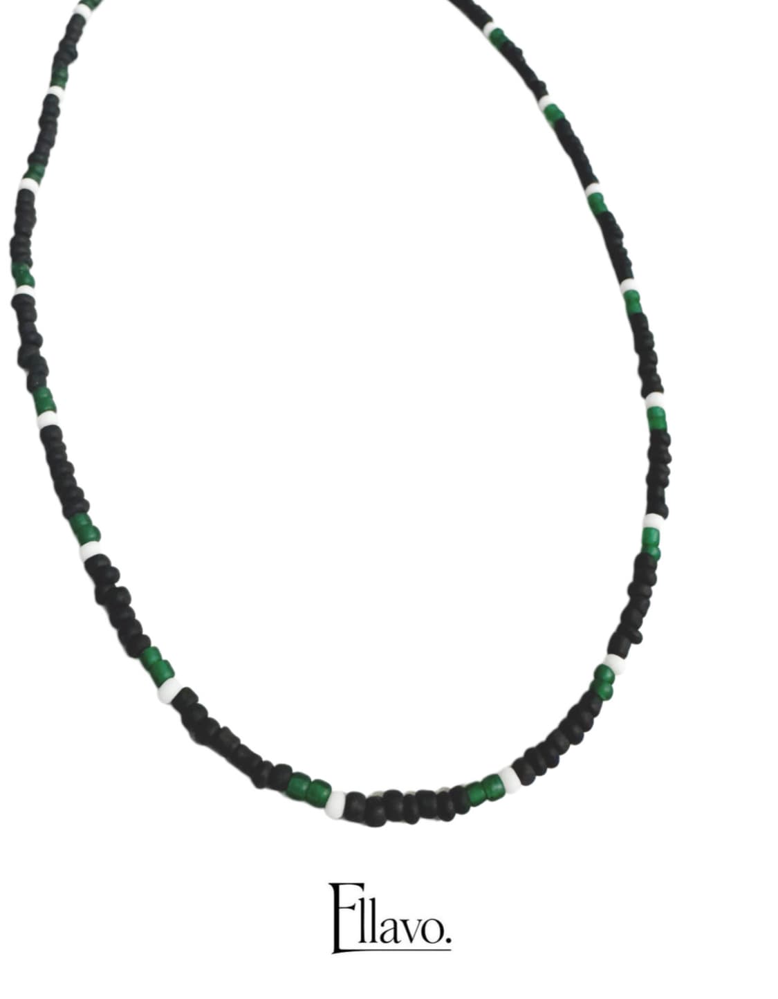 Ellavo green edge bead necklace 상품이미지2