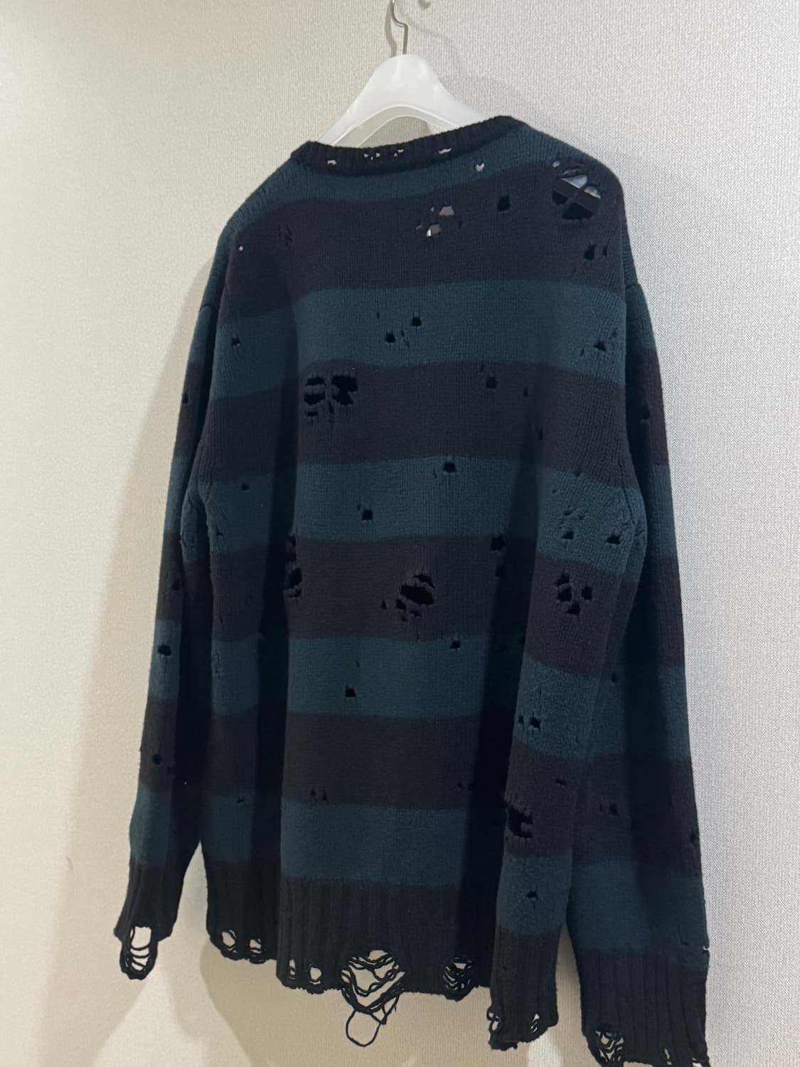 솔로이스트 그런지 니트 그린 상품이미지2