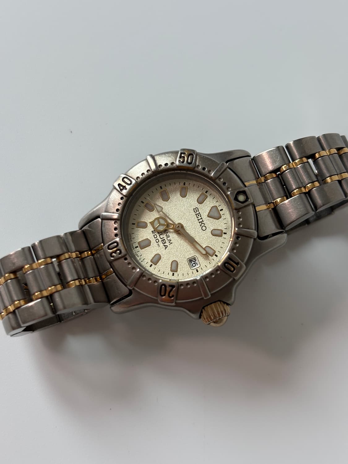 1990s Scuba Titanium Ladies Diver Quartz 상품이미지3