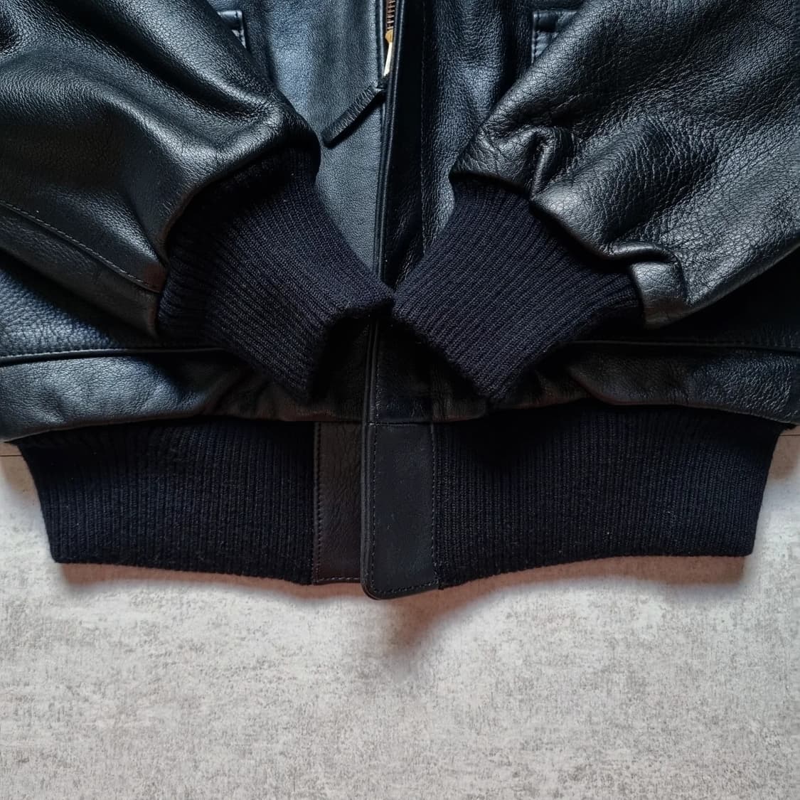 jpn 90s Head Quarter A-2 플라이트 자켓 블랙 42sz 상품이미지4