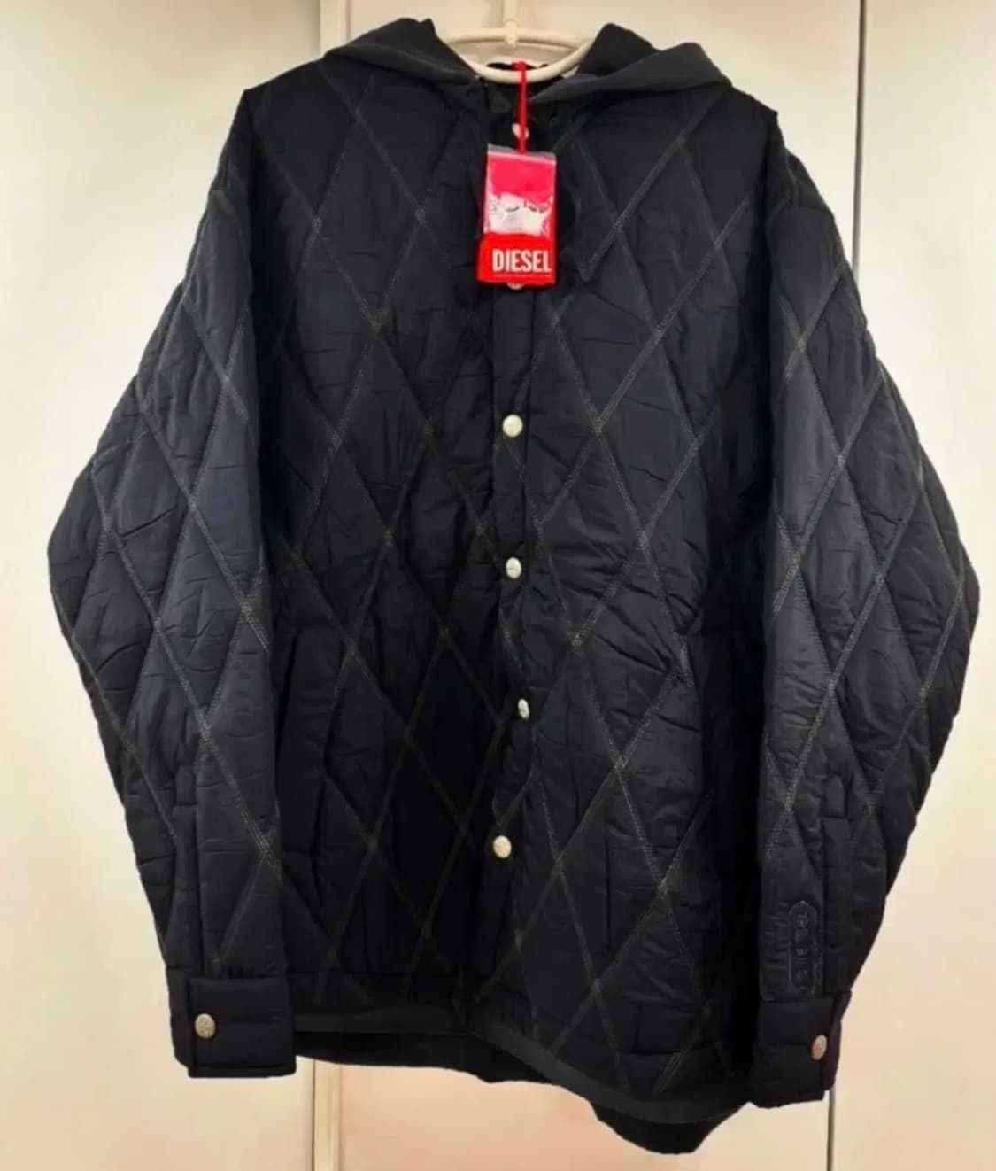 디젤 퀼팅 후드자켓 (48사이즈/미착용 새제품) 상품이미지1