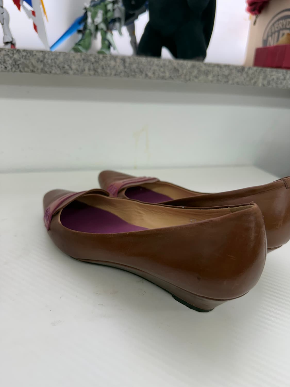 정품) TODS 토즈 브라운 플랫 슈즈 37 상품이미지6