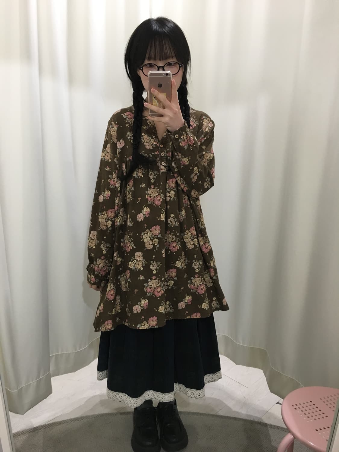 플라워 모리 롱 블라우스 상품이미지2