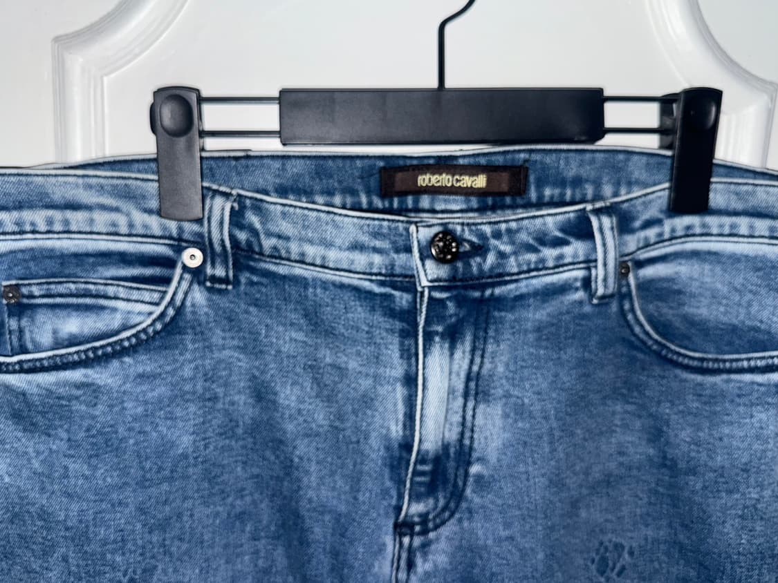 Roberto Cavalli leopard Denim pants 상품이미지3