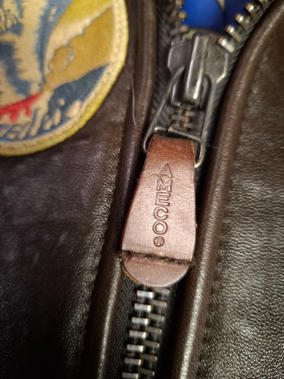  새제품급 오리지날 90's 아메코 미해군 G-1 리얼레더 항공 자켓 상품이미지2