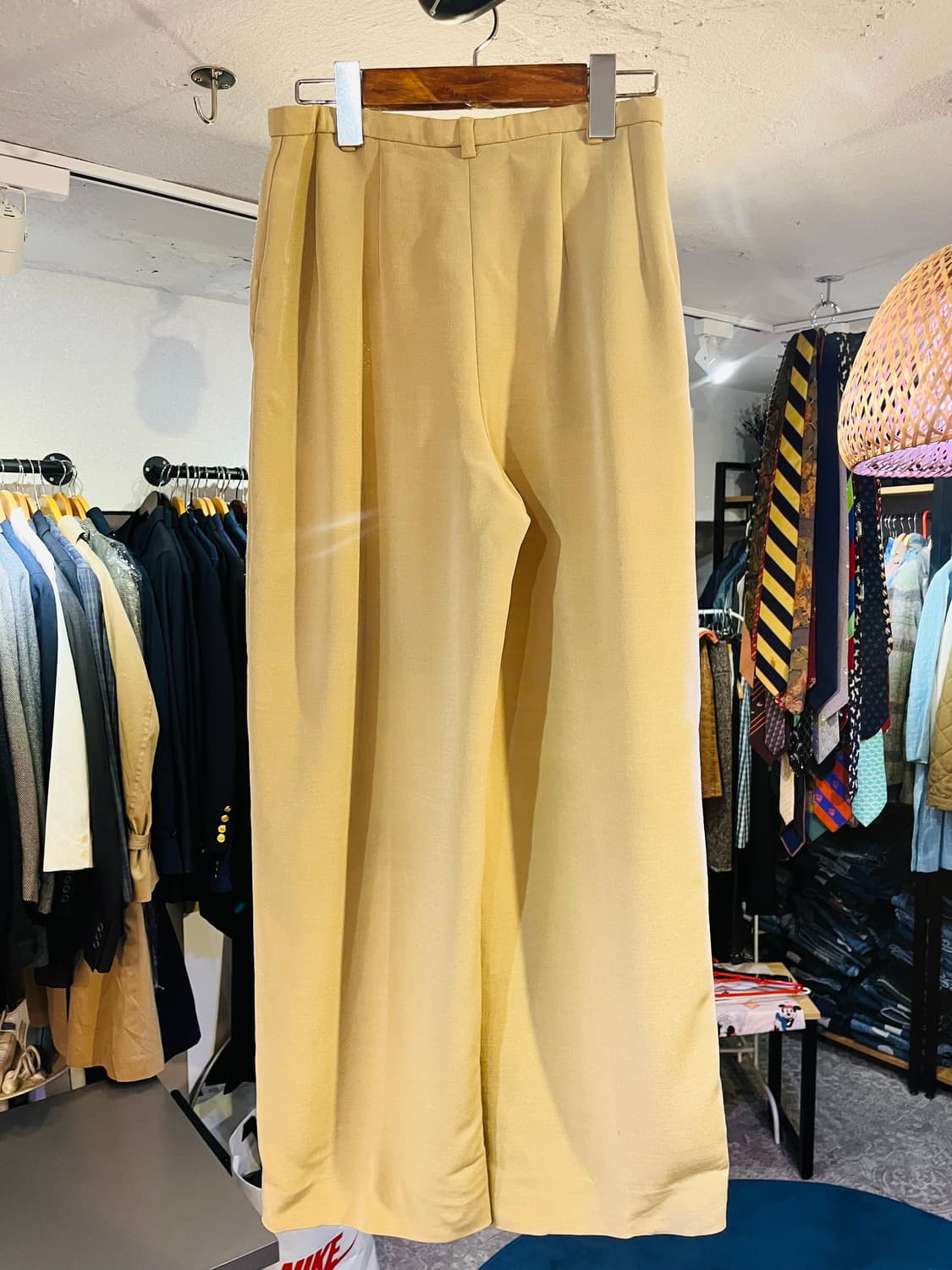 MANI 이탈리아 투턱 와이드 팬츠 (이탈리아제 / 여성 42) 상품이미지2