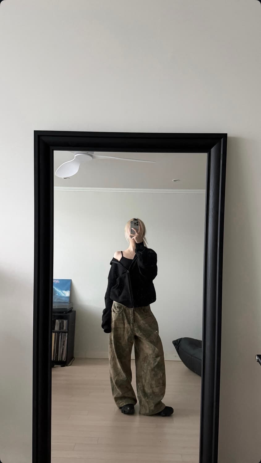 ertr x 니들 콜라보 후드집업 블랙 M 상품이미지2