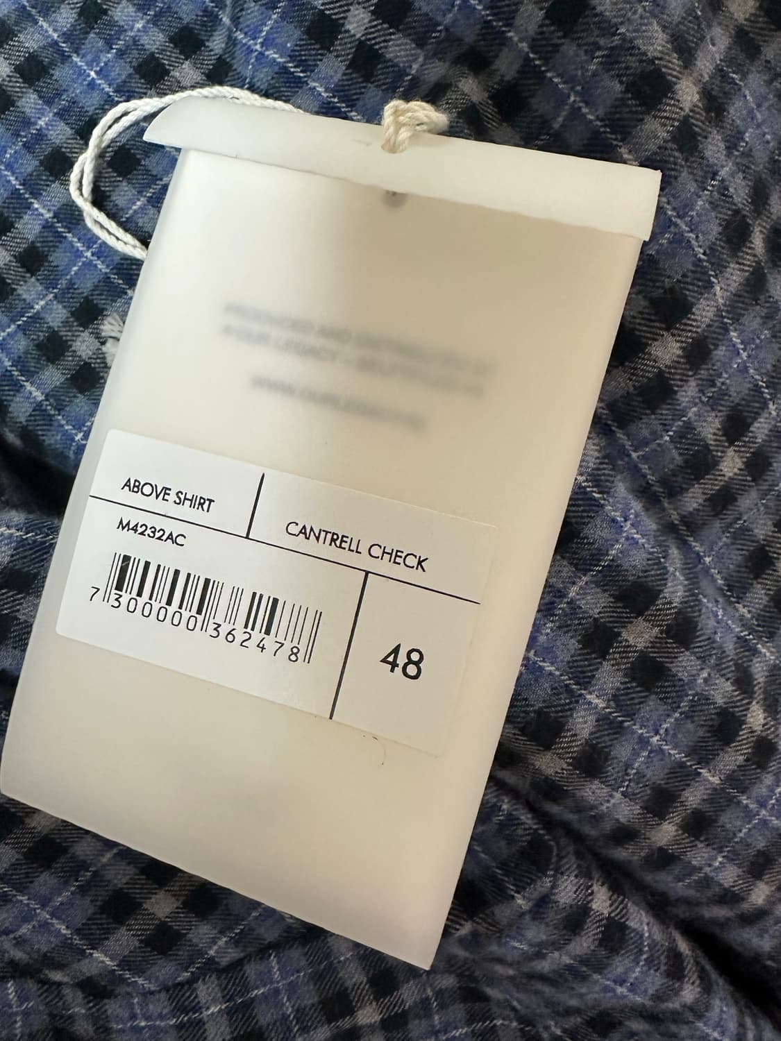 아워레가시 어보브 셔츠 켄트렐 체크 48 상품이미지4