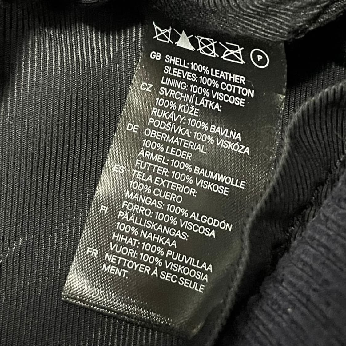 마르니 h&m 콜라보 레더 블루종 v0121 상품이미지6