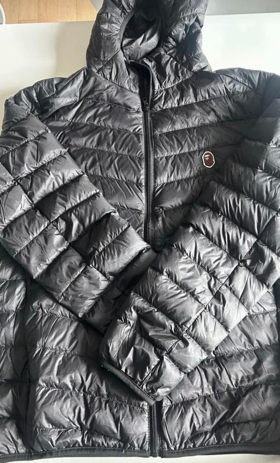 베이프 경량패딩 L 블랙 상품이미지1