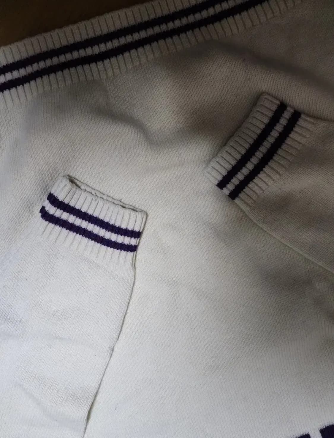 널디 로고 크루넥 스웨터 크림색 L 상품이미지7