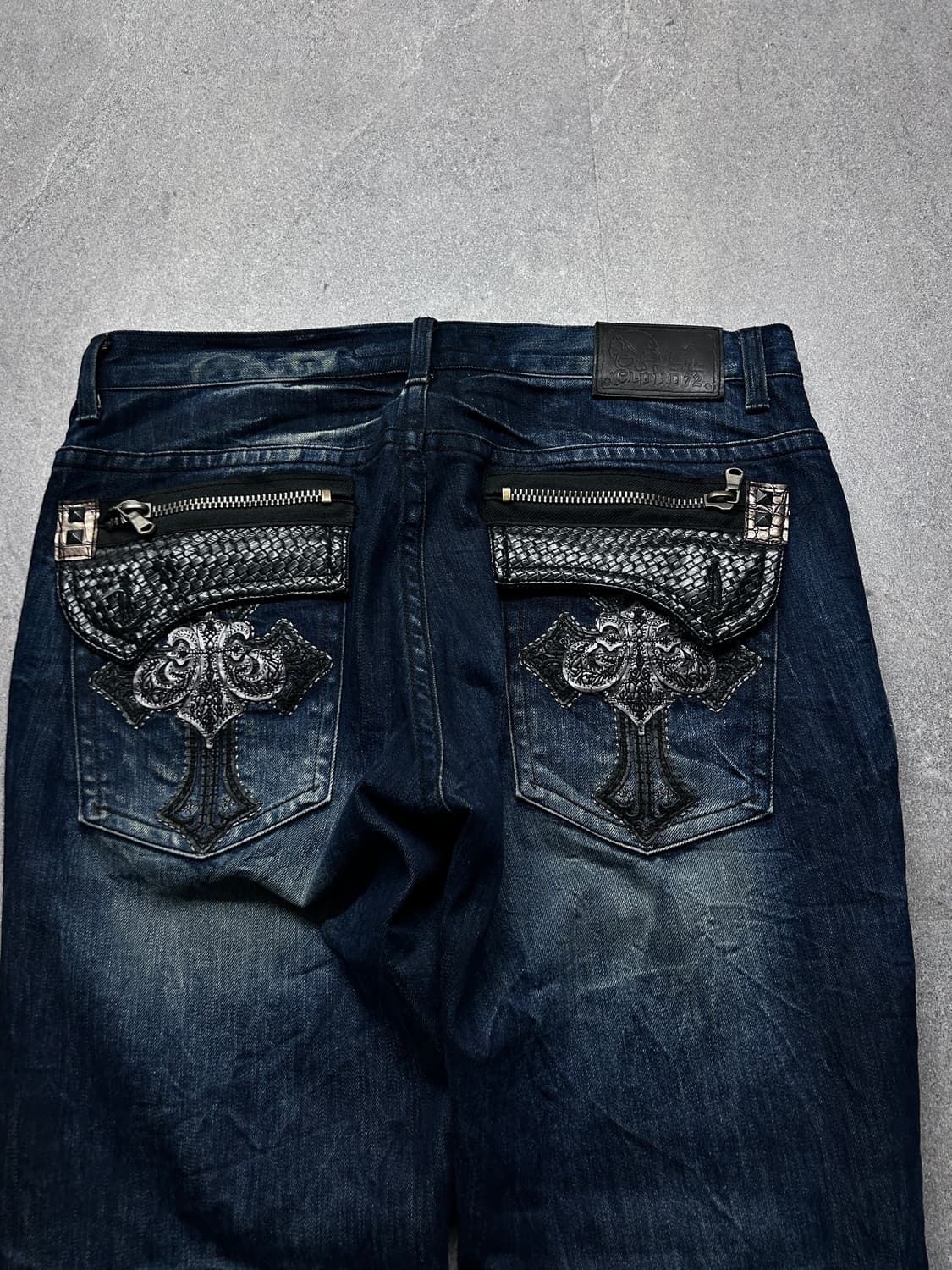 클라우드72 레더 플랩 포켓 데님 팬츠 상품이미지8