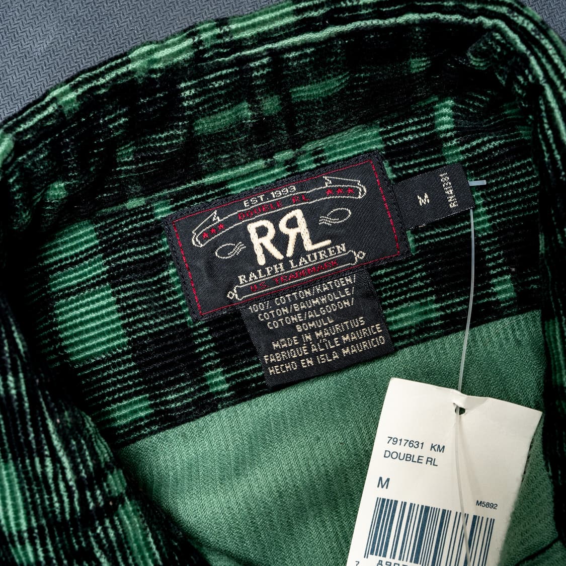 RRL 더블알엘 빈티지 코듀로이 체크셔츠  상품이미지5