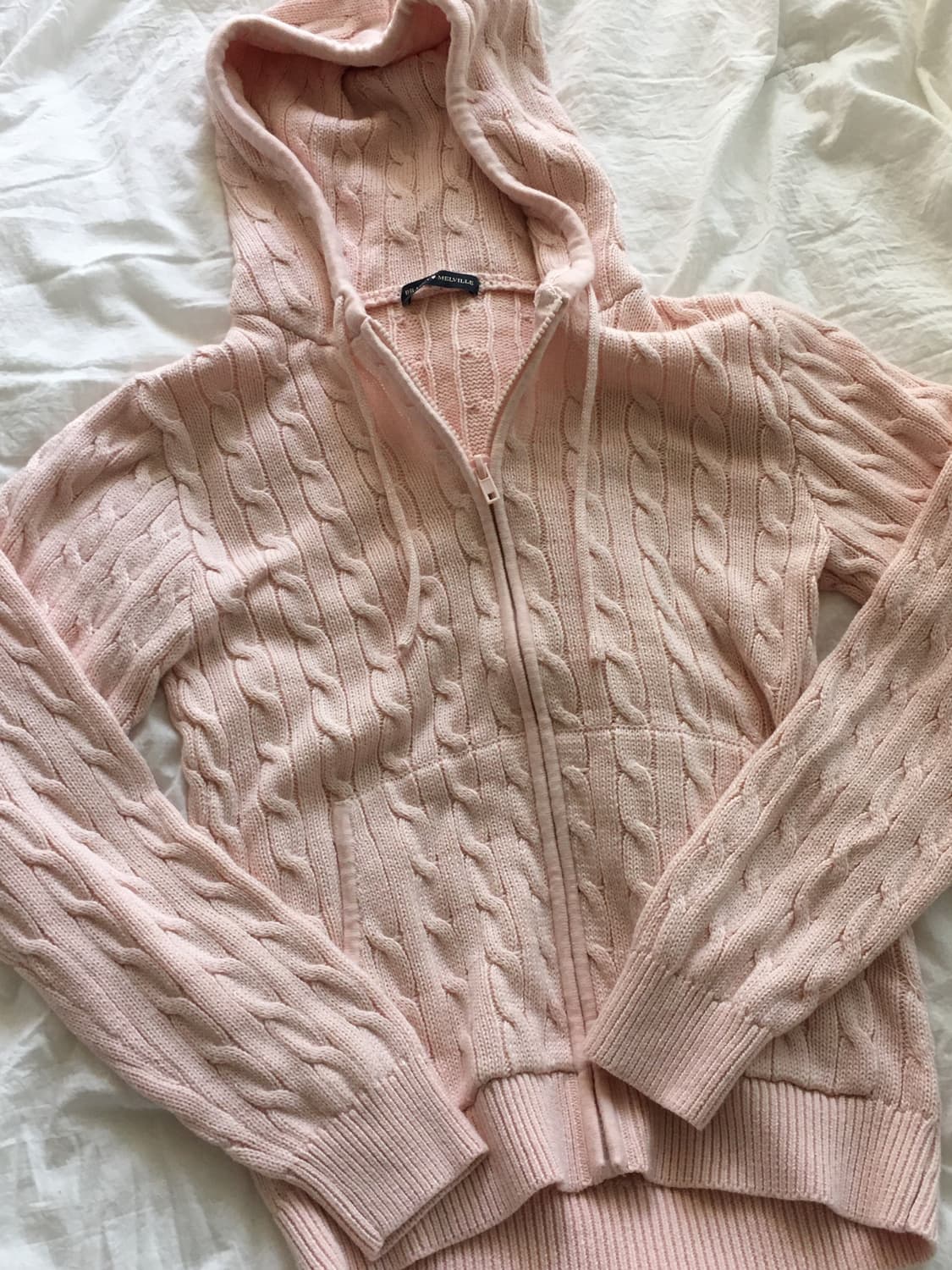 브랜디 멜빌 핑크 크리스탈 후드집업 가디건 니트 상품이미지2