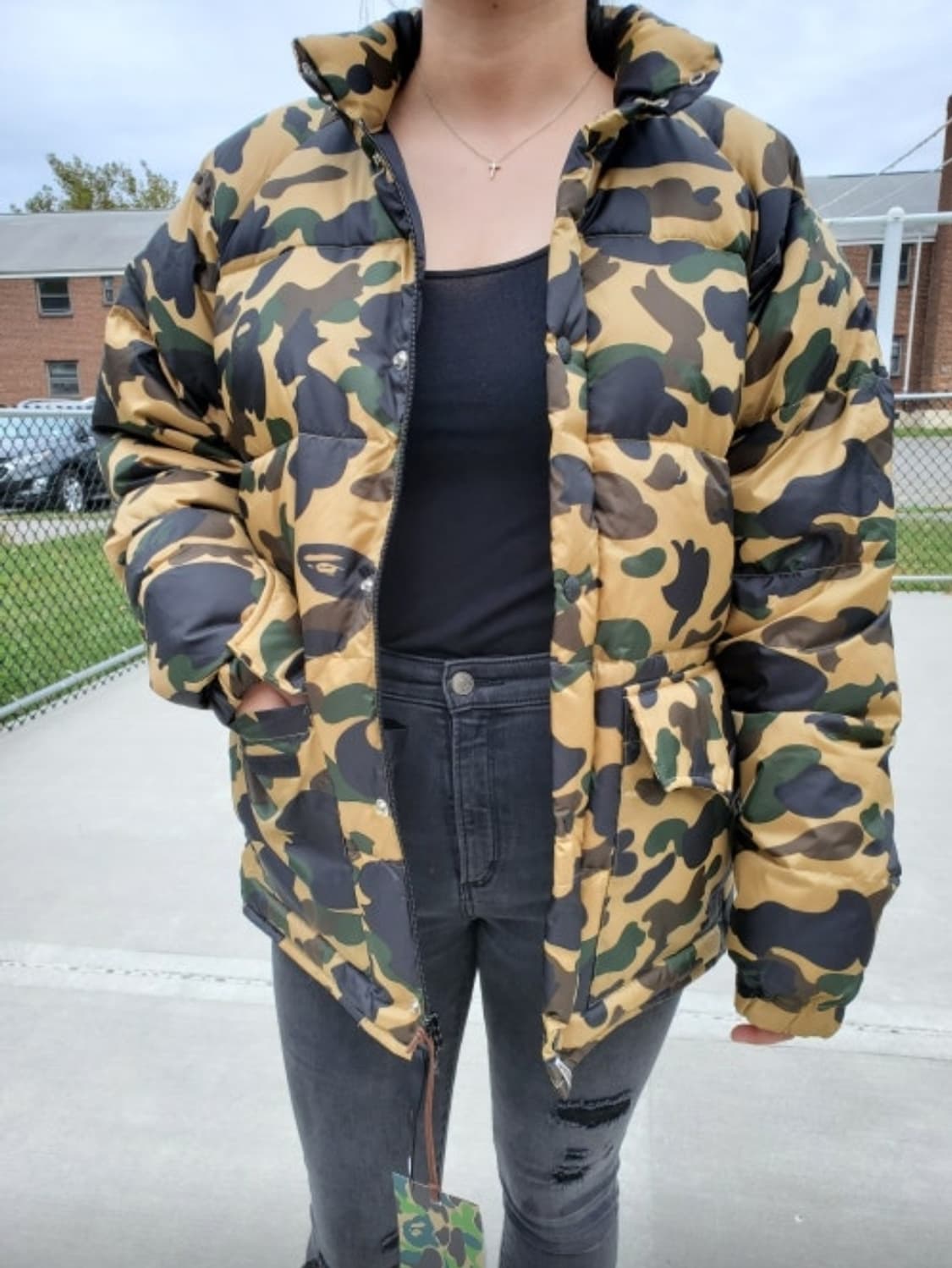 베이프 다운 패딩 상품이미지3