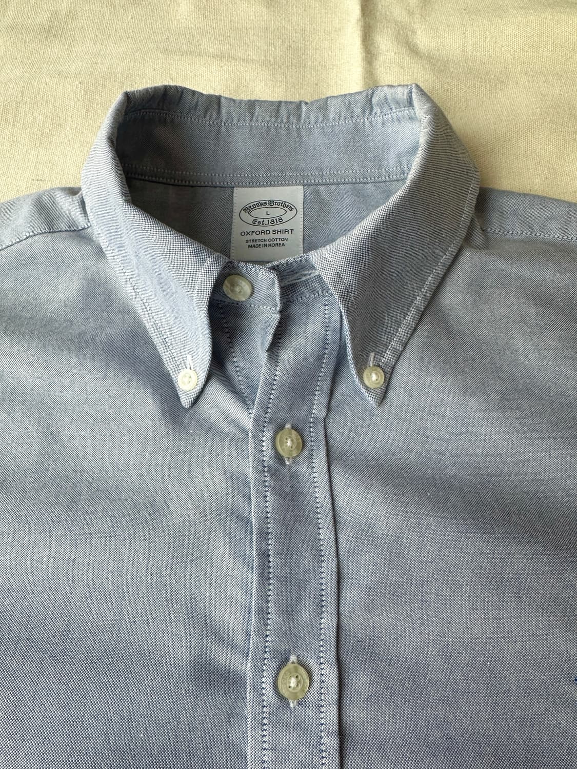 브룩스브라더스 옥스포드 셔츠 블루 105 상품이미지2