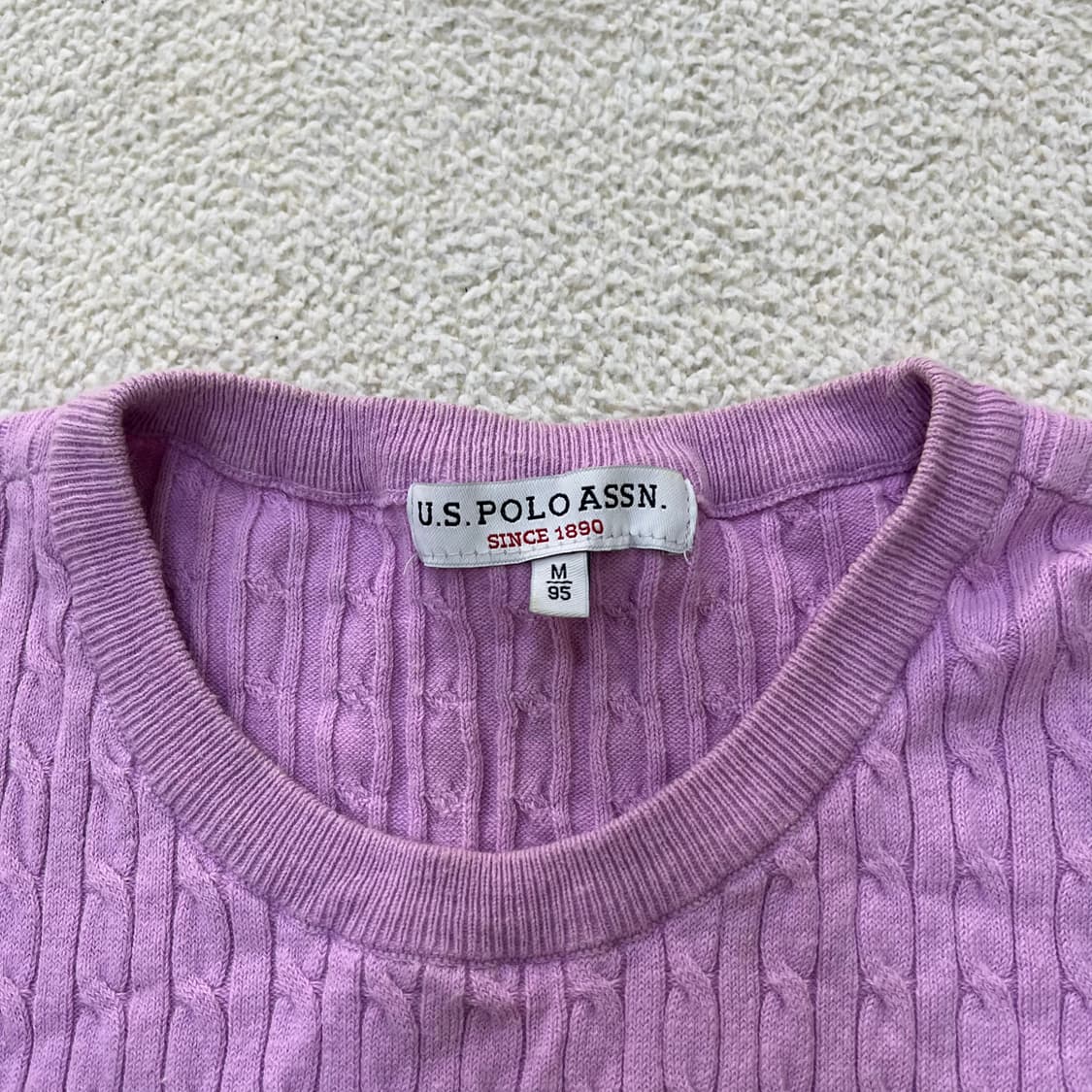 M US폴로 여성 반팔 니트 0410M 상품이미지2