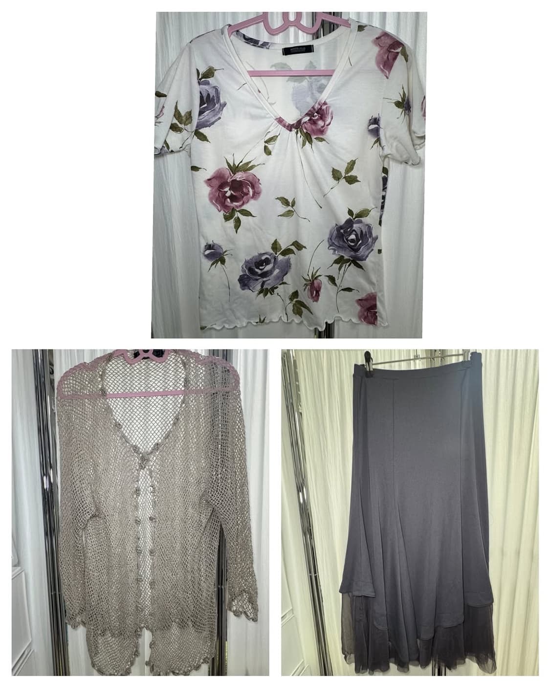 로맨틱 모브 로즈 빈티지 코디세트 3pcs 상품이미지9