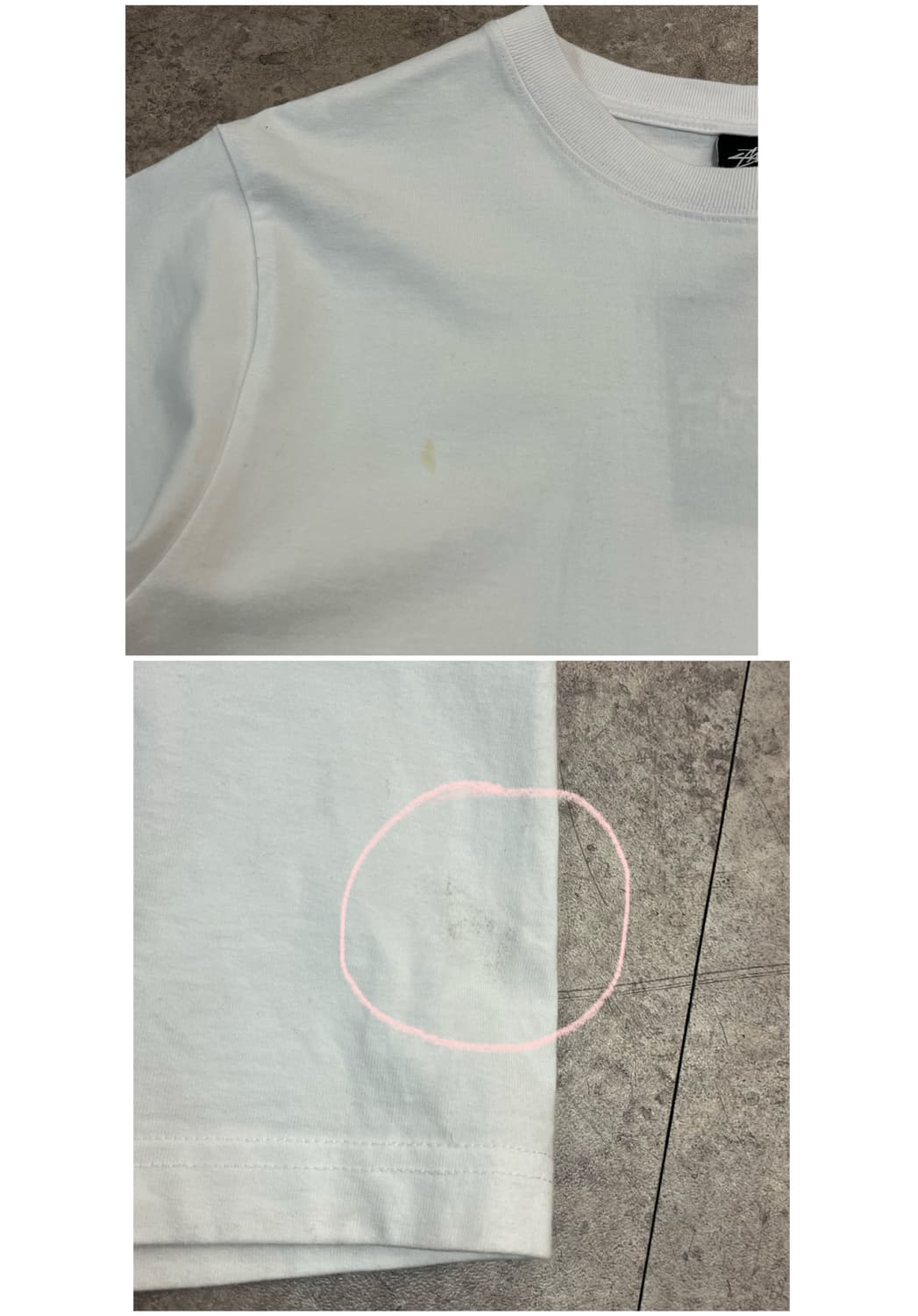 스투시 빌트 터프 반팔티 화이트 S #csz3657 상품이미지5