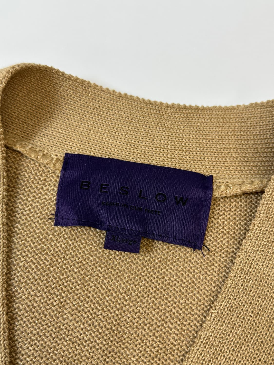 비슬로우 아가일 브이넥 가디건xl 상품이미지6