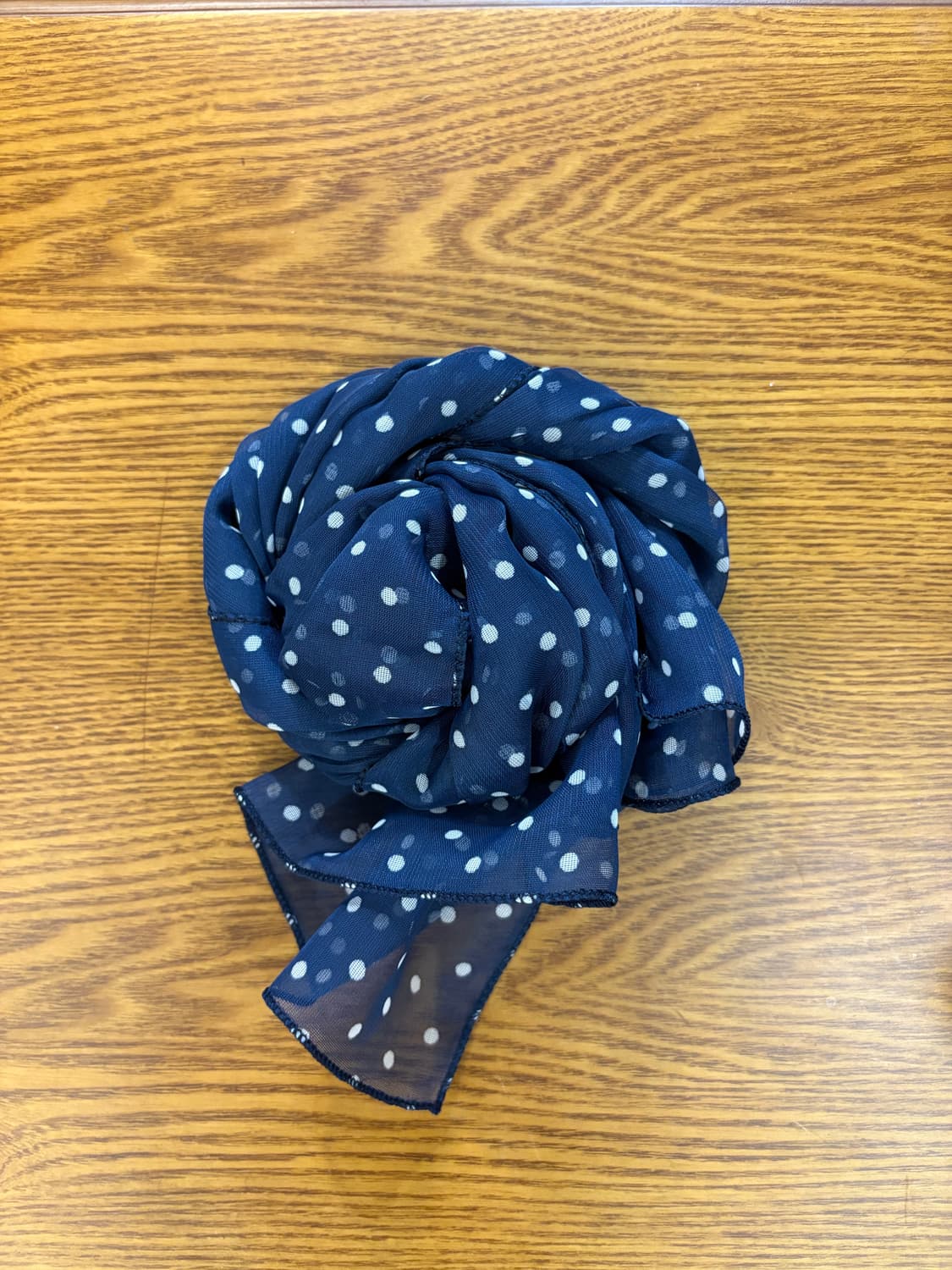 jpn vintage navy dot summer scarf 상품이미지1